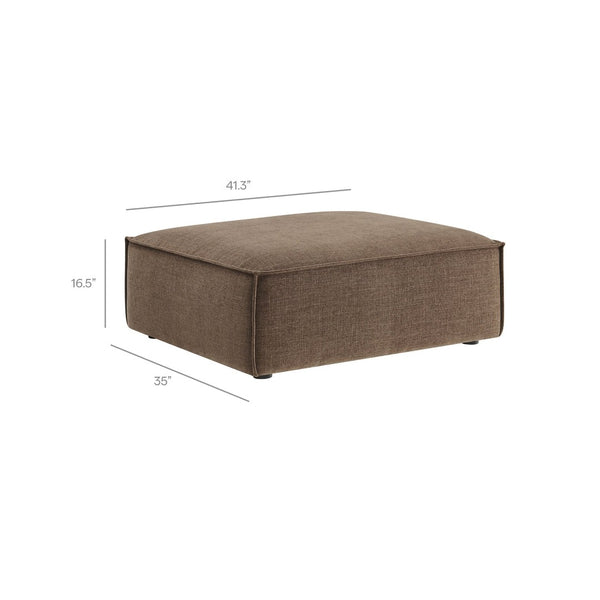 Modway Furniture Restore Modway Six Piece Modular Sectional with Stain Resistant Upholstery for Living Rooms Mocha EEI-7417-MOC
