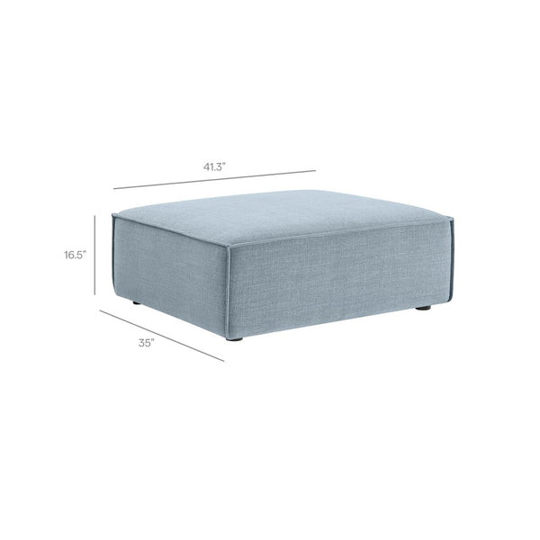 Modway Furniture Restore Modway Six Piece Modular Sectional with Stain Resistant Upholstery for Living Rooms Sky EEI-7417-SKY