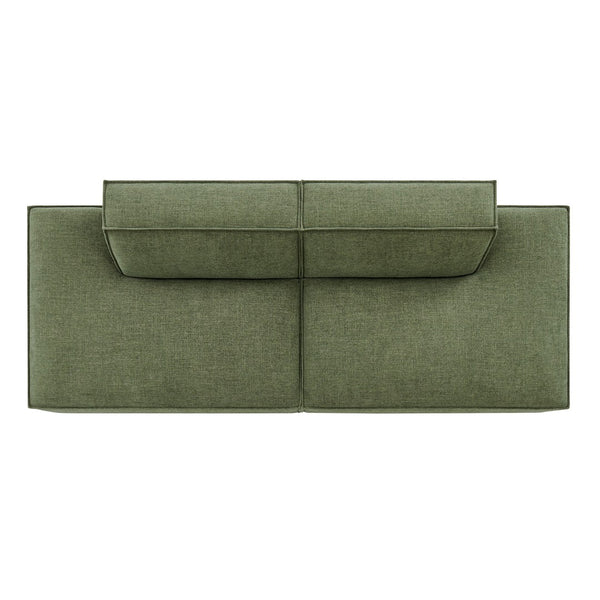 Modway Furniture Restore Modular 2 Piece Loveseat with Performance Fabric and Pocket Coil Cushions Foliage EEI-7423-FOL