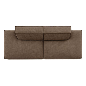 Modway Furniture Restore Modular 2 Piece Loveseat with Performance Fabric and Pocket Coil Cushions Mocha EEI-7423-MOC