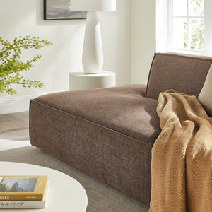 Modway Furniture Restore Modular 2 Piece Loveseat with Performance Fabric and Pocket Coil Cushions Mocha EEI-7423-MOC