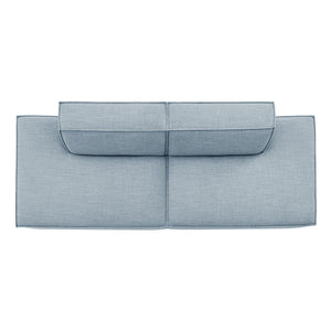 Modway Furniture Restore Modular 2 Piece Loveseat with Performance Fabric and Pocket Coil Cushions Sky EEI-7423-SKY