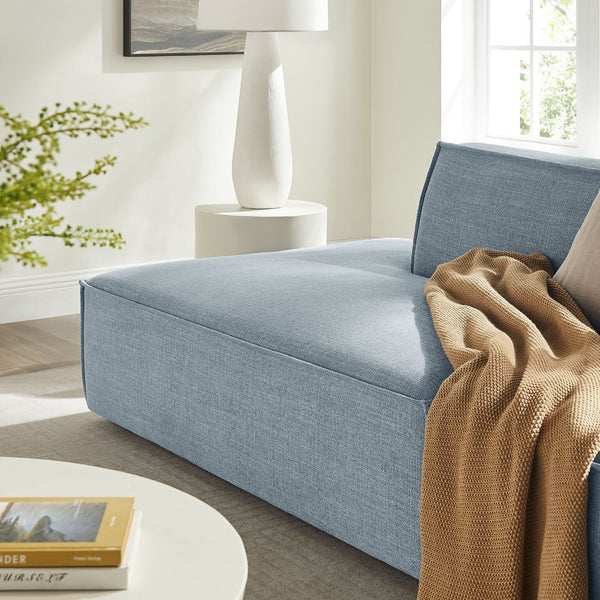 Modway Furniture Restore Modular 2 Piece Loveseat with Performance Fabric and Pocket Coil Cushions Sky EEI-7423-SKY