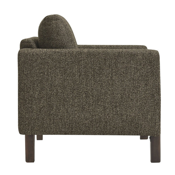 Modway Furniture Hawken Boucle Fabric Accent Armchair - Plush Comfort Meets Modern Style for Cozy Living Spaces Antique Espresso EEI-7459-ATQ-ESP