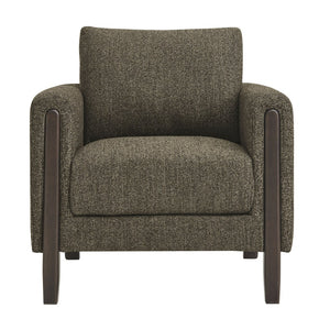 Modway Furniture Hawken Boucle Fabric Accent Armchair - Plush Comfort Meets Modern Style for Cozy Living Spaces Antique Espresso EEI-7459-ATQ-ESP