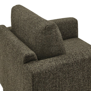 Modway Furniture Hawken Boucle Fabric Accent Armchair - Plush Comfort Meets Modern Style for Cozy Living Spaces Antique Espresso EEI-7459-ATQ-ESP