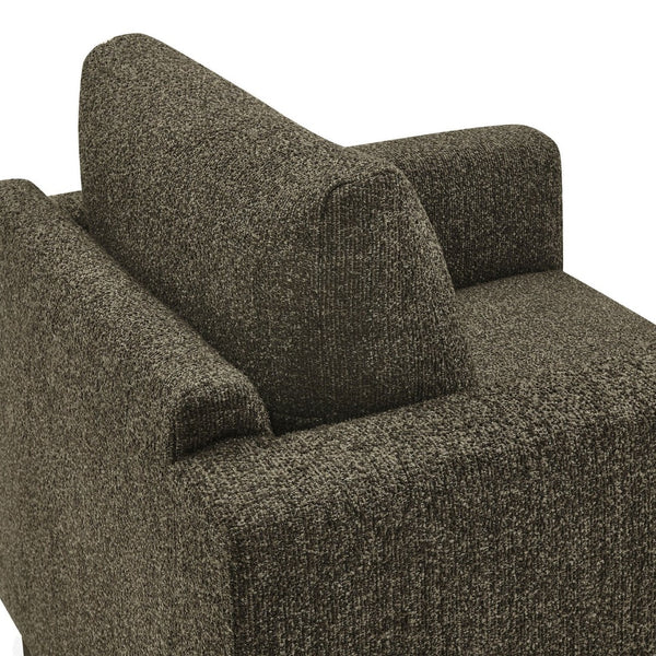 Modway Furniture Hawken Boucle Fabric Accent Armchair - Plush Comfort Meets Modern Style for Cozy Living Spaces Antique Espresso EEI-7459-ATQ-ESP