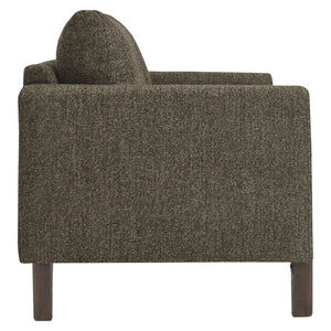 Modway Furniture Hawken Boucle Fabric Loveseat - Modern Mid-Century Design for Cozy Spaces and Stylish Comfort Antique Espresso EEI-7460-ATQ-ESP