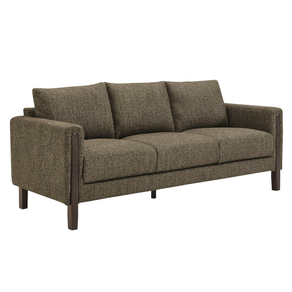 Modway Furniture Hawken Boucle Fabric Sofa - Sculptural Comfort with Plush Support for Modern Living Spaces & More Antique Espresso EEI-7461-ATQ-ESP
