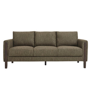 Modway Furniture Hawken Boucle Fabric Sofa - Sculptural Comfort with Plush Support for Modern Living Spaces & More Antique Espresso EEI-7461-ATQ-ESP