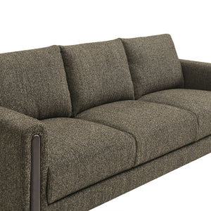 Modway Furniture Hawken Boucle Fabric Sofa - Sculptural Comfort with Plush Support for Modern Living Spaces & More Antique Espresso EEI-7461-ATQ-ESP