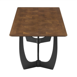 Modway Furniture Wrenly 94" Rectangle Dining Table – Modern Vintage Design, Seats 8-10, Durable & Versatile Use EEI-7462-WAL