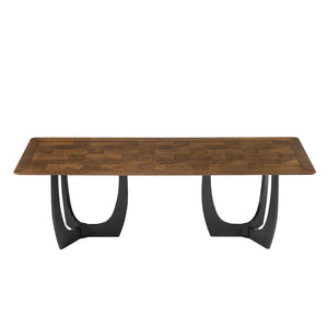 Modway Furniture Wrenly 94" Rectangle Dining Table – Modern Vintage Design, Seats 8-10, Durable & Versatile Use EEI-7462-WAL
