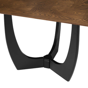 Modway Furniture Wrenly 94" Rectangle Dining Table – Modern Vintage Design, Seats 8-10, Durable & Versatile Use EEI-7462-WAL