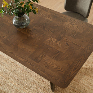 Modway Furniture Wrenly 94" Rectangle Dining Table – Modern Vintage Design, Seats 8-10, Durable & Versatile Use EEI-7462-WAL