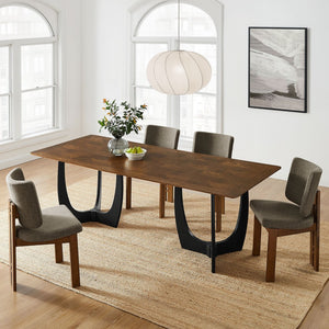 Modway Furniture Wrenly 94" Rectangle Dining Table – Modern Vintage Design, Seats 8-10, Durable & Versatile Use EEI-7462-WAL