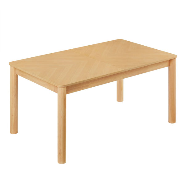 Modway Furniture Alba Extendable Dining Table - Modern Chevron Wood Design for Versatile Dining & Workspaces Oak EEI-7464-OAK