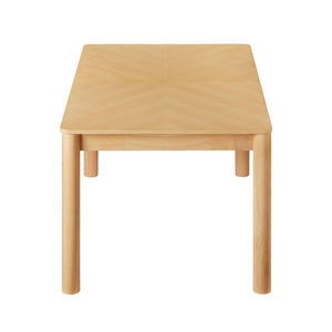 Modway Furniture Alba Extendable Dining Table - Modern Chevron Wood Design for Versatile Dining & Workspaces Oak EEI-7464-OAK