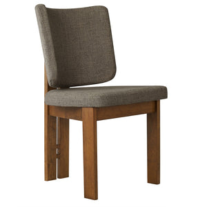 Modway Furniture Alba Armless Upholstered Dining Chairs Set of 2 - Stylish Comfort for Modern and Classic Homes Taupe EEI-7465-TAU
