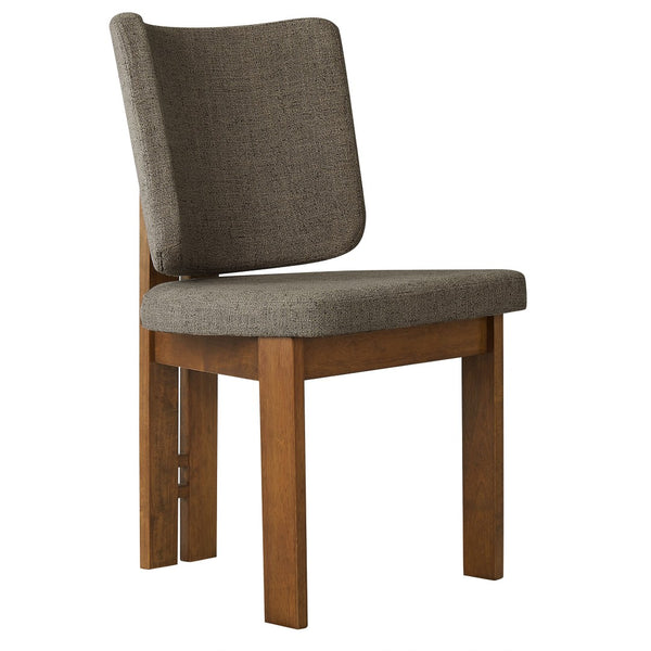 Modway Furniture Alba Armless Upholstered Dining Chairs Set of 2 - Stylish Comfort for Modern and Classic Homes Taupe EEI-7465-TAU