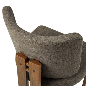 Modway Furniture Alba Armless Upholstered Dining Chairs Set of 2 - Stylish Comfort for Modern and Classic Homes Taupe EEI-7465-TAU