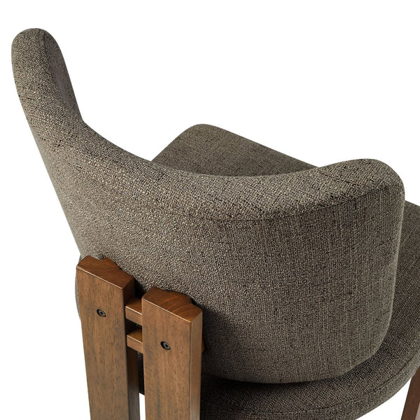 Modway Furniture Alba Armless Upholstered Dining Chairs Set of 2 - Stylish Comfort for Modern and Classic Homes Taupe EEI-7465-TAU