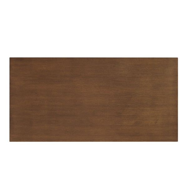 Modway Furniture Ashcroft Modern Wood Veneer Rectangular Dining Table Seats Six with Sculptural Base Walnut EEI-7466-WAL