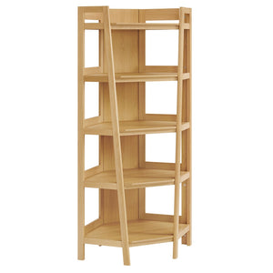 Modway Furniture Bixby 71 Inch Corner Bookshelf - Stylish Modern Design with Durable Shelves for Home Organization Oak EEI-7469-OAK