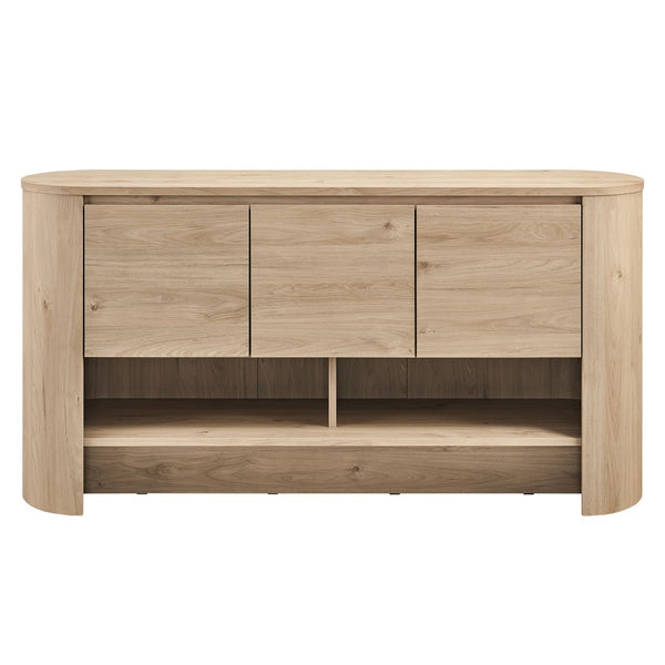 Modway Furniture Duval 62 Inch Oval Sideboard - Modern Storage Solution for Dining, Living, or Entryway Spaces Light Oak EEI-7478-LOA