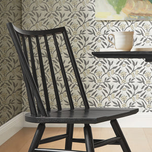 Modway Furniture Alvar Spindle Back Solid Wood Dining Chairs Scandinavian Mid-century Set for Two Black EEI-7482-BLK