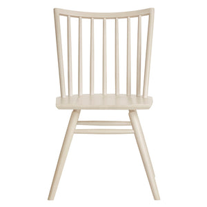 Modway Furniture Alvar Spindle Back Solid Wood Dining Chairs Scandinavian Mid-century Set for Two White Wash EEI-7482-WWA