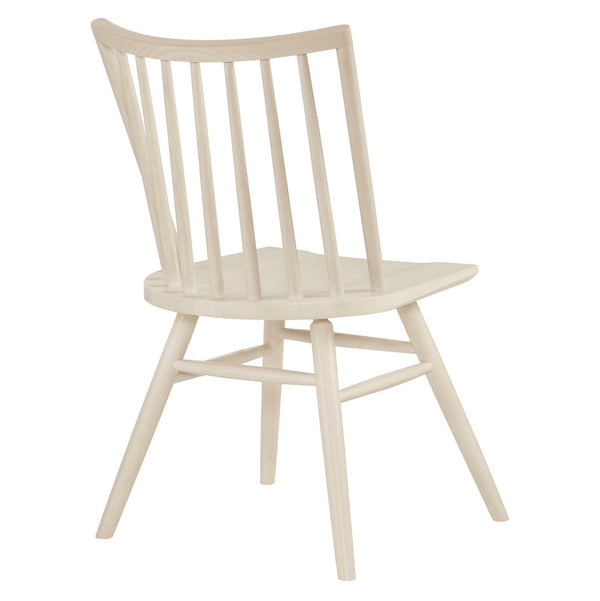 Modway Furniture Alvar Spindle Back Solid Wood Dining Chairs Scandinavian Mid-century Set for Two White Wash EEI-7482-WWA