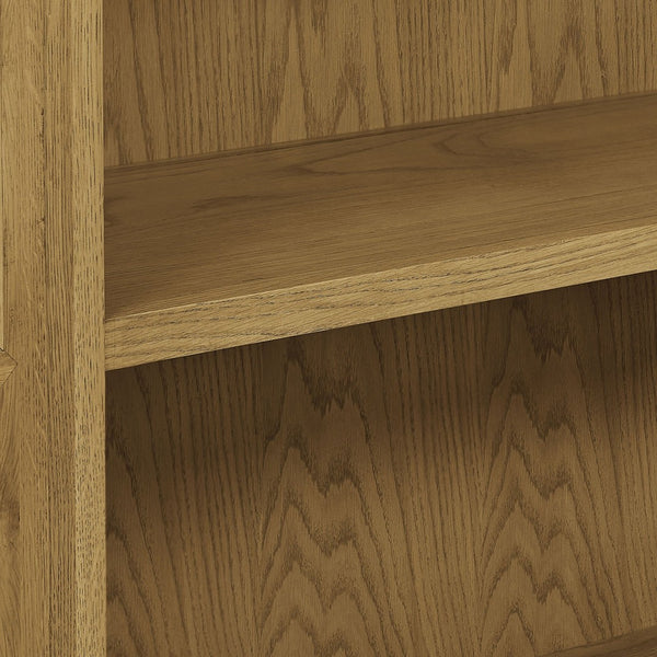 Modway Furniture Anwen Solid Wood and Glass Display Cabinet - Timeless Elegance for Stylish Home Storage Solutions Oak EEI-7484-OAK