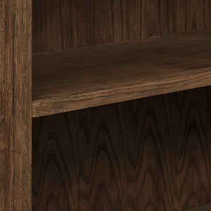 Modway Furniture Anwen Solid Wood and Glass Display Cabinet - Timeless Elegance for Stylish Home Storage Solutions Walnut EEI-7484-WAL