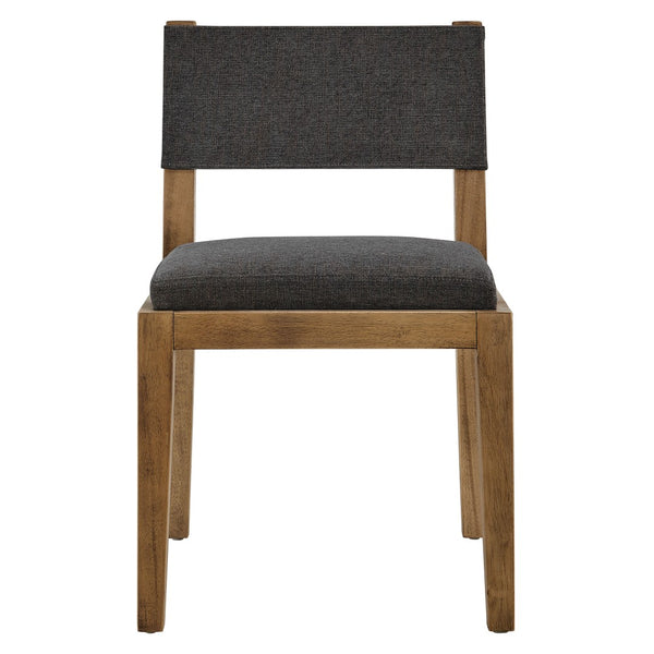 Modway Furniture Calder Fabric Upholstered Wood Armless Dining Chair - Scandinavian Design for Modern Spaces Dark Gray EEI-7485-HDG