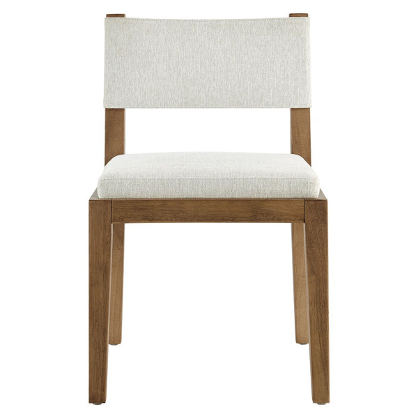 Modway Furniture Calder Fabric Upholstered Wood Armless Dining Chair - Scandinavian Design for Modern Spaces Ivory EEI-7485-HEI