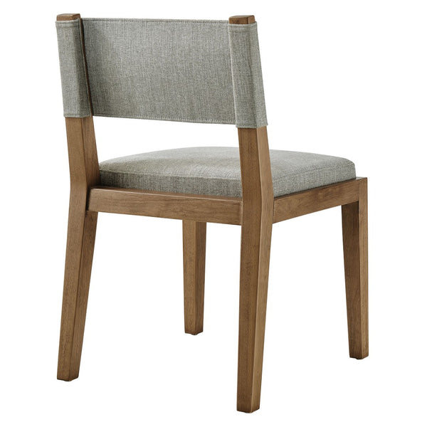 Modway Furniture Calder Fabric Upholstered Wood Armless Dining Chair - Scandinavian Design for Modern Spaces Wheat EEI-7485-HEW