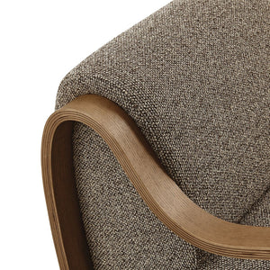 Modway Furniture Atrium Lattice Boucle Accent Armchair by Modway - Sculptural Comfort for Modern Living Spaces Earth EEI-7490-ETH