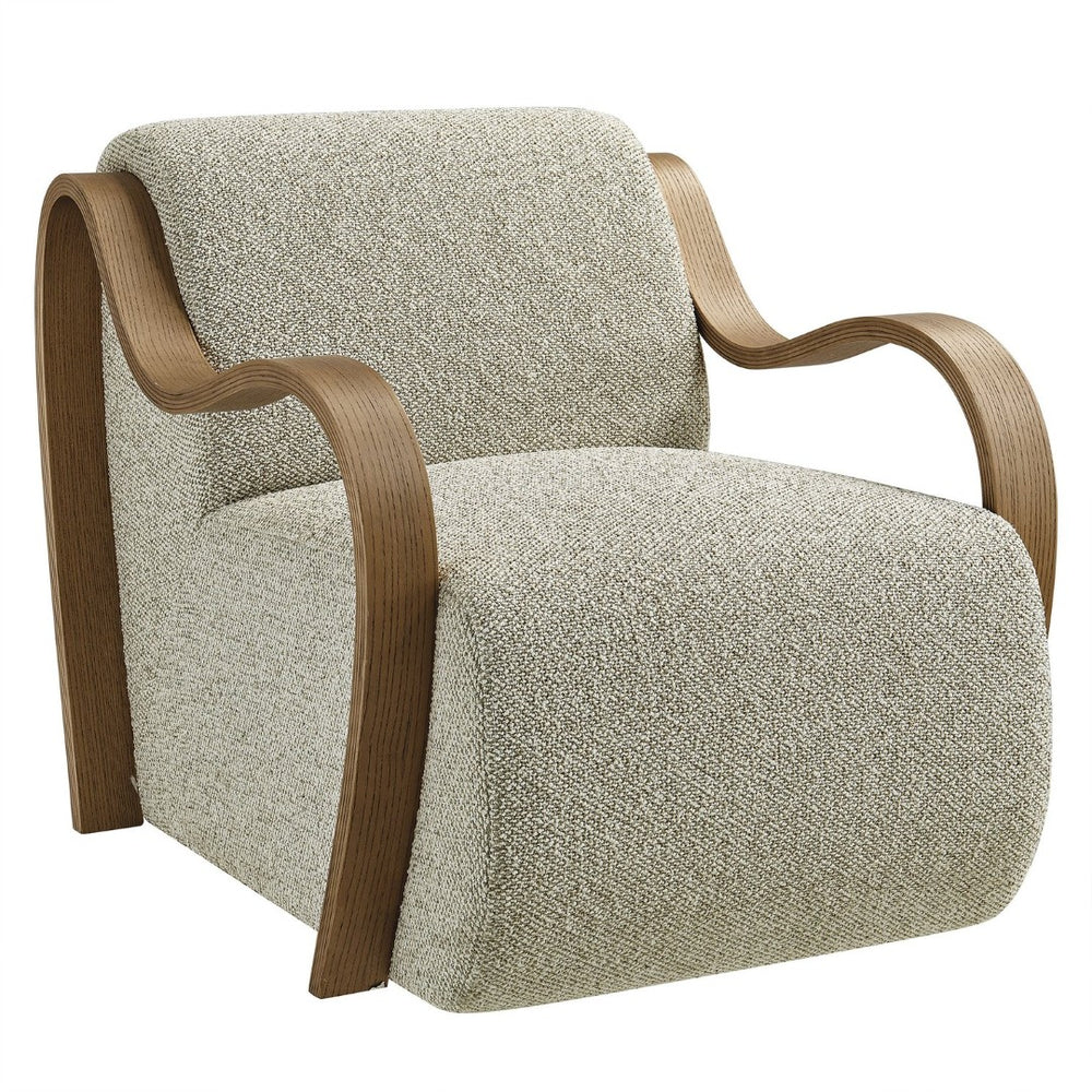 Modway Furniture Atrium Lattice Boucle Accent Armchair by Modway - Sculptural Comfort for Modern Living Spaces Marble EEI-7490-MRB