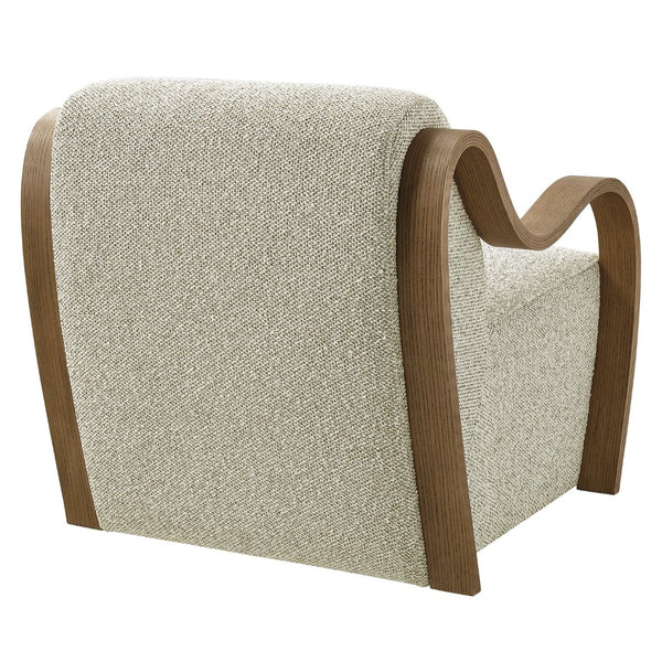 Modway Furniture Atrium Lattice Boucle Accent Armchair by Modway - Sculptural Comfort for Modern Living Spaces Marble EEI-7490-MRB