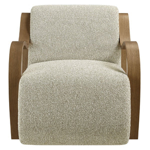 Modway Furniture Atrium Lattice Boucle Accent Armchair by Modway - Sculptural Comfort for Modern Living Spaces Marble EEI-7490-MRB