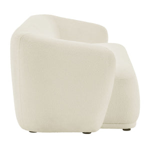 Modway Furniture Monica Boucle Cloud Sofa Modway 88 Inch Sculptural Living Room Seating for Four Cream EEI-7501-CRE