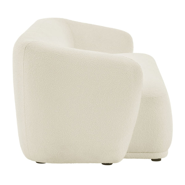 Modway Furniture Monica Boucle Cloud Sofa Modway 88 Inch Sculptural Living Room Seating for Four Cream EEI-7501-CRE