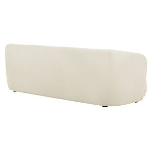 Modway Furniture Monica Boucle Cloud Sofa Modway 88 Inch Sculptural Living Room Seating for Four Cream EEI-7501-CRE