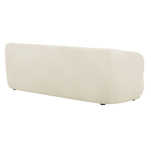 Modway Furniture Monica Boucle Cloud Sofa Modway 88 Inch Sculptural Living Room Seating for Four Cream EEI-7501-CRE