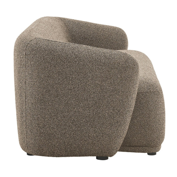 Modway Furniture Monica Boucle Cloud Sofa Modway 88 Inch Sculptural Living Room Seating for Four Earth EEI-7501-ETH