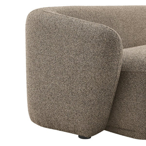 Modway Furniture Monica Boucle Cloud Sofa Modway 88 Inch Sculptural Living Room Seating for Four Earth EEI-7501-ETH
