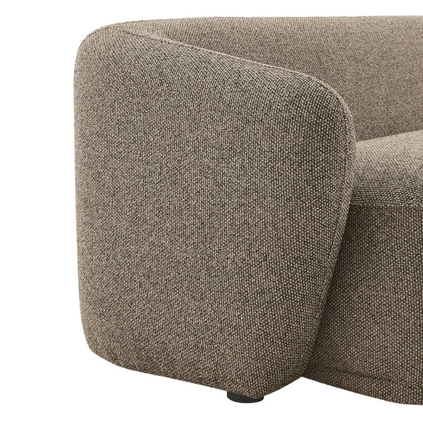 Modway Furniture Monica Boucle Cloud Sofa Modway 88 Inch Sculptural Living Room Seating for Four Earth EEI-7501-ETH