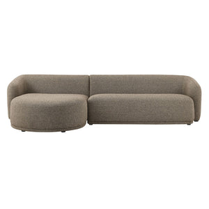 Modway Furniture Monica Boucle Modular Sectional Sofa with Chaise for Contemporary Living Rooms Earth EEI-7502-ETH