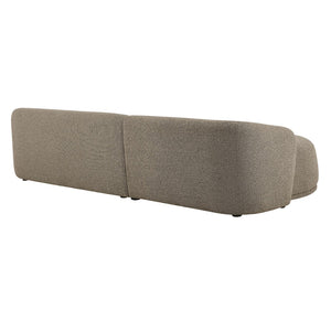 Modway Furniture Monica Boucle Modular Sectional Sofa with Chaise for Contemporary Living Rooms Earth EEI-7502-ETH
